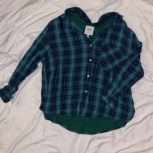 AERIE Oversized Flannel Button Down